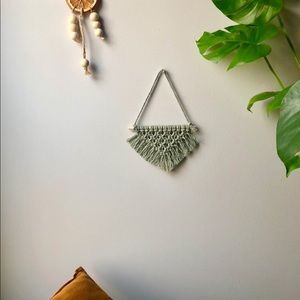 Mini Boho Macrame Wall Hanging Handmade